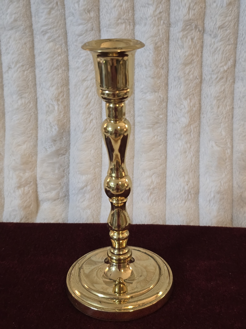 Vintage PartyLite Solid Brass Candlestick Holder 7.5" Traditional Gold
